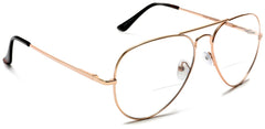 Golden Hour Samba Shades Bi-Focal Gold Pilot Glasses Readers Magnification Rx