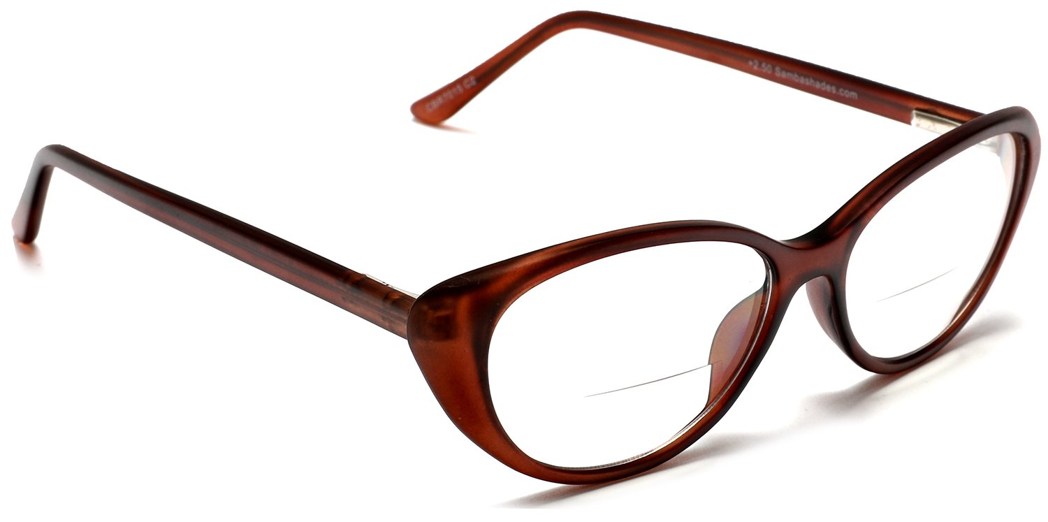 Graham Tango Optics Bi-Focal Black Cat Eye Readers Magnification Glasses