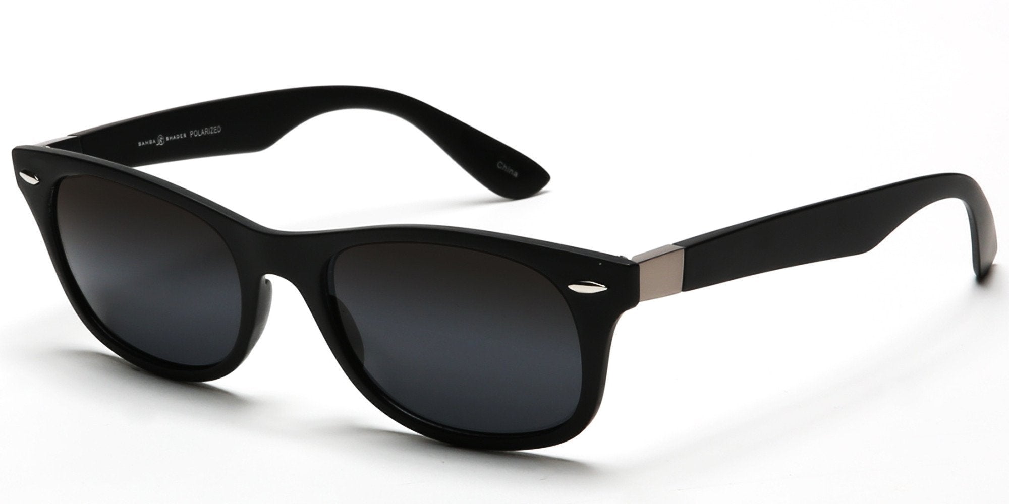 Inspired Designer Polarized Sunglasses Black-Samba Shades