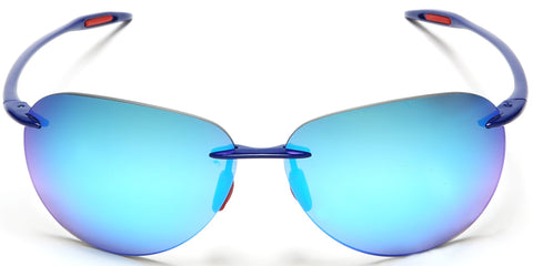 Light-Weigh Unbreakable TR90 Frame Pilot Military Sunglasses Blue-Samba Shades