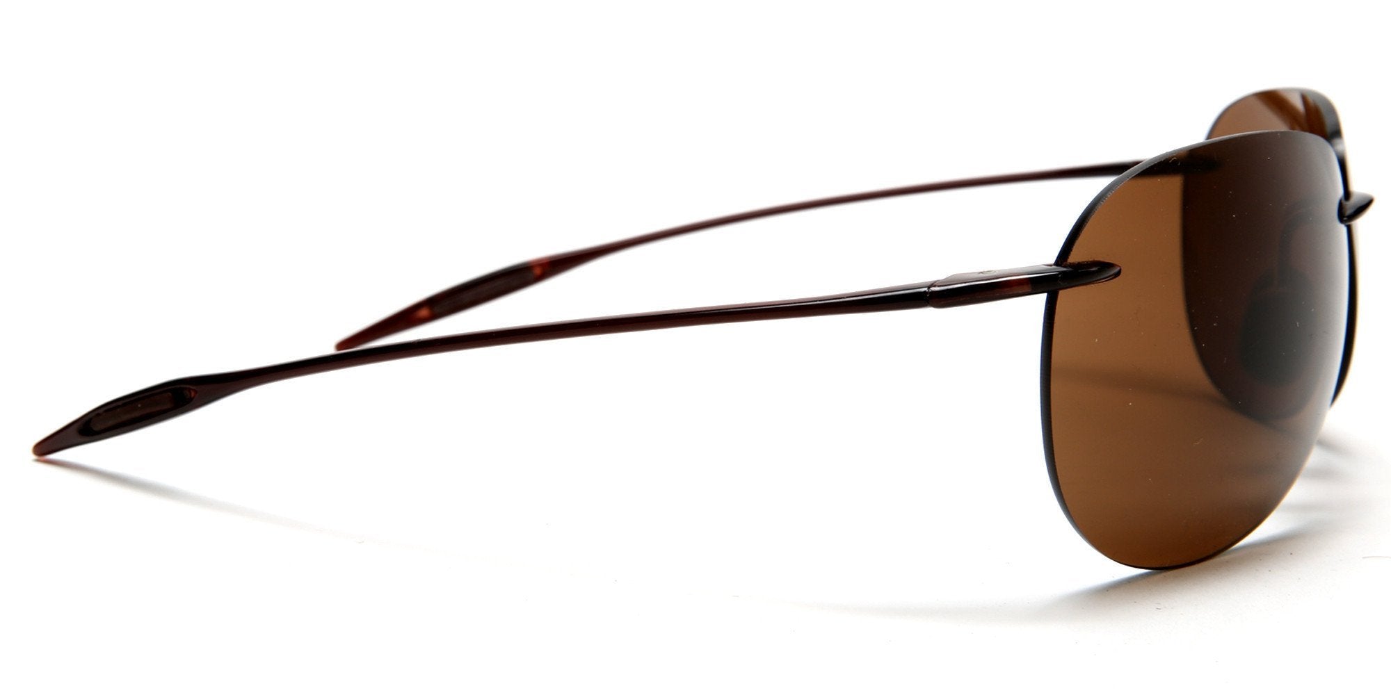 Light-Weigh Unbreakable TR90 Frame Pilot Military Sunglasses Brown-Samba Shades