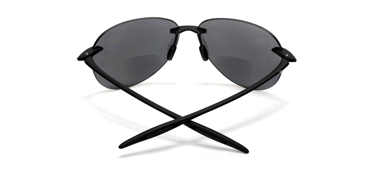 maui sports sonnenbrille cat.3 Maui Sports Pilot Military Bi-Focal Sun Readers Sunglasses Ultra Flex TR90 Black 2 / Black