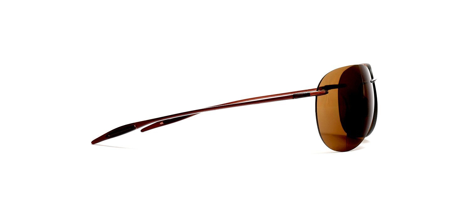Maui Sports Pilot Military Bi-Focal Sun Readers Sunglasses Ultra Flex TR90 Brown-Samba Shades