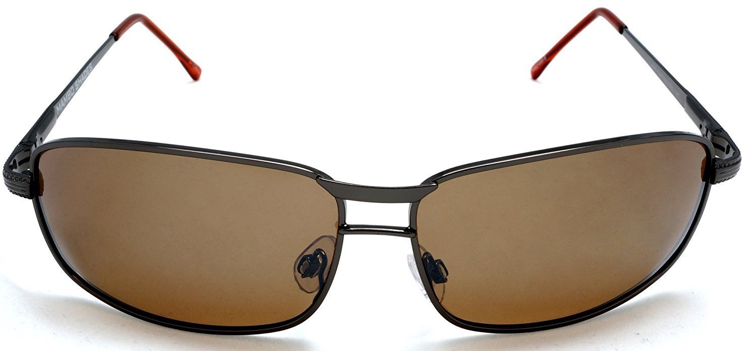 Men's Polarized Wide Navigator Pilot Military Style Sunglasses - James Dean Racer Style - Black-Samba Shades