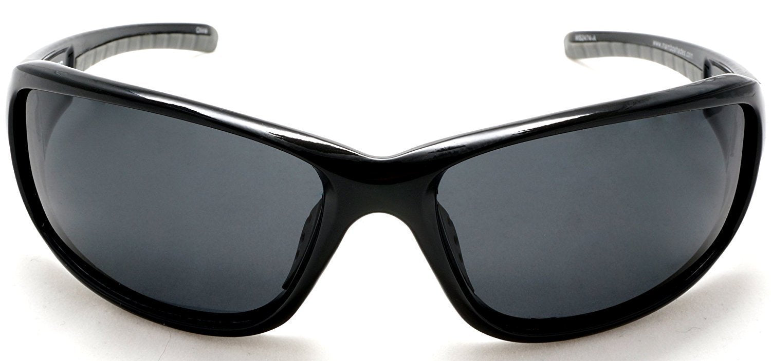 Men's Sports Frame Polarized Lens Sunglasses - Mambo Winner's Shades - White-Samba Shades