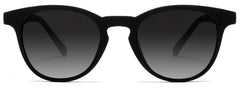 Miami Round Horn Rimmed Sunglasses Black-Samba Shades