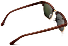 New York Classic Horn Rimmed Vintage Sunglasses Bamboo Brown-Samba Shades