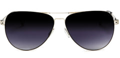 Pilot Military Inspired Spring Factor Polished Stainless Sunglasses Black-Samba Shades