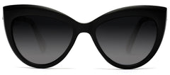 Polarized Classic Modern Marilyn Cat Eye Sunglasses Chill Black-Samba Shades