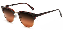 Polarized Horn Rimmed Vintage Sunglasses Brown Red-Samba Shades