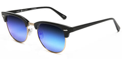 Polarized Horn Rimmed Vintage Sunglasses Chill Black-Samba Shades