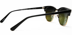 Polarized Horn Rimmed Vintage Sunglasses Chill Black-Samba Shades