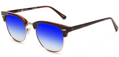 Polarized Horn Rimmed Vintage Sunglasses Red Brown-Samba Shades