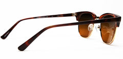 Polarized Horn Rimmed Vintage Sunglasses Red Brown-Samba Shades