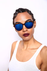 Polarized Jackie O' Classic Fashion Sunglasses Brown Orange-Samba Shades