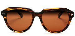 Polarized Jackie O' Classic Fashion Sunglasses Orange Brown-Samba Shades