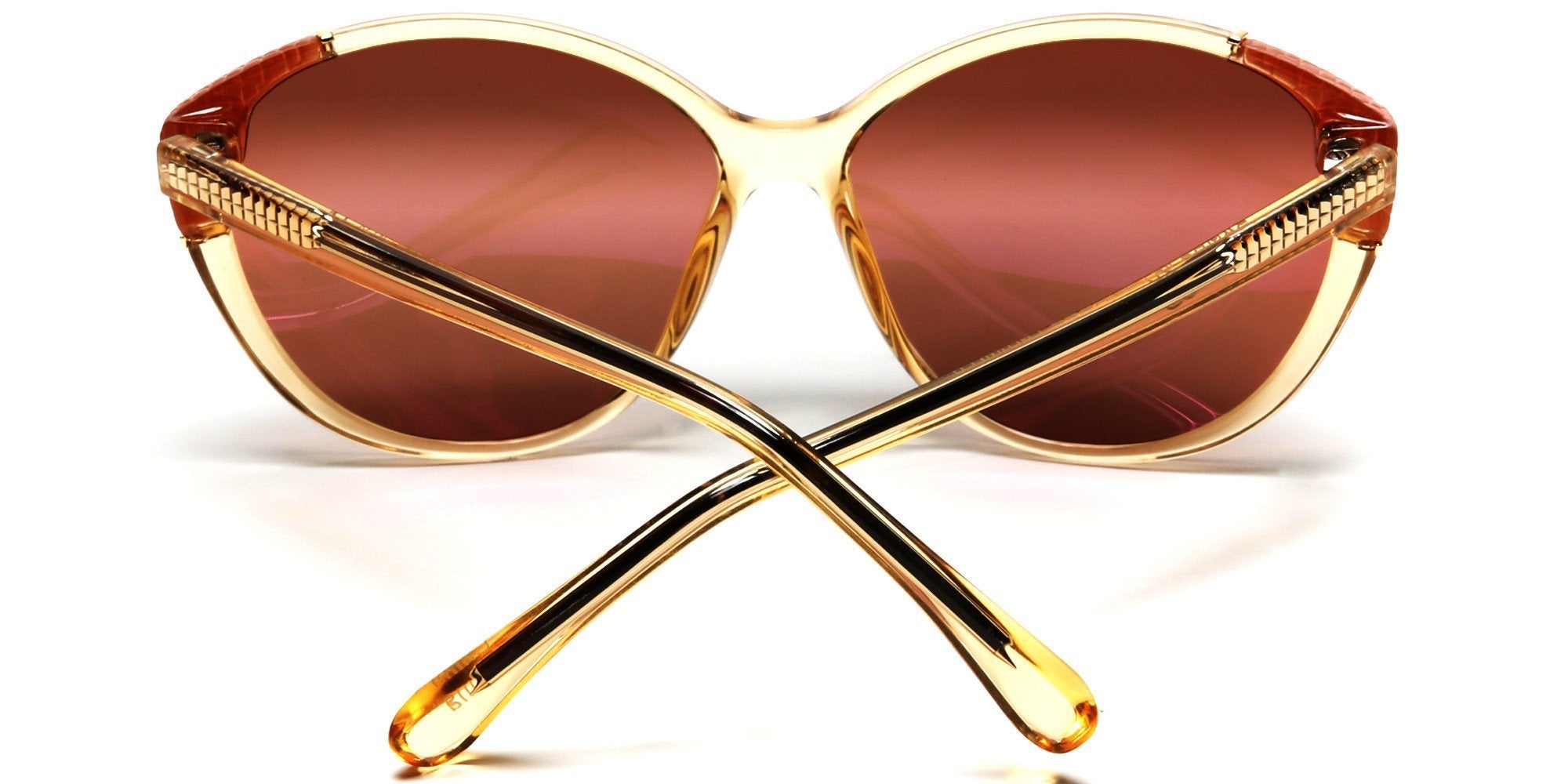 Polarized Marilyn's Cat Eye Fashion Sunglasses Gold-Samba Shades