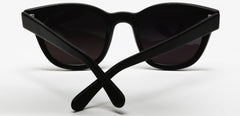 Polarized Vista Horn Rimmed Vintage Sunglasses Black-Samba Shades