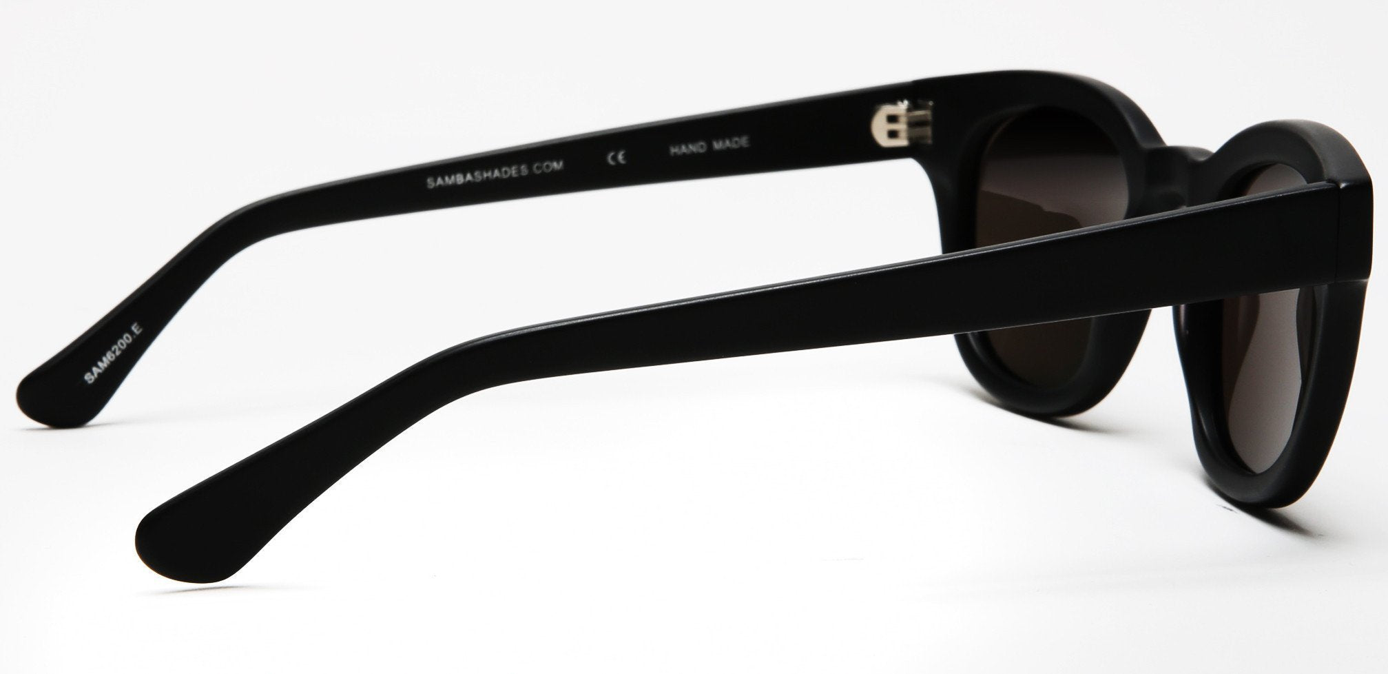 Polarized Vista Horn Rimmed Vintage Sunglasses Black-Samba Shades