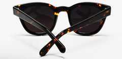 Polarized Vista Horn Rimmed Vintage Sunglasses Black Orange-Samba Shades