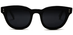 Polarized Vista Horn Rimmed Vintage Sunglasses Chill Black-Samba Shades