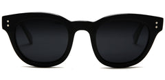 Polarized Vista Horn Rimmed Vintage Sunglasses Matte Black-Samba Shades