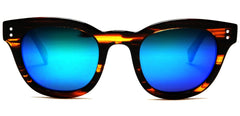 Polarized Vista Horn Rimmed Vintage Sunglasses Orange Mix-Samba Shades