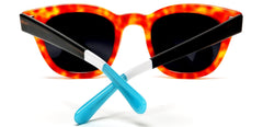Polarized Vista Horn Rimmed Vintage Sunglasses Orange Red-Samba Shades