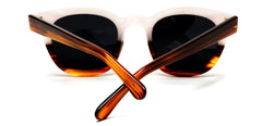 Polarized Vista Horn Rimmed Vintage Sunglasses White Orange-Samba Shades