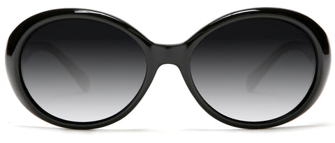 Retro Audrey Hepburn Style Polarized Fashion Sunglasses Black-Samba Shades