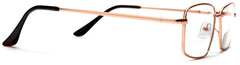 Rose Solitude Samba Shades Bi-Focal Pink Metal Rectangle Readers Magnification Rx Glasses Rectangle