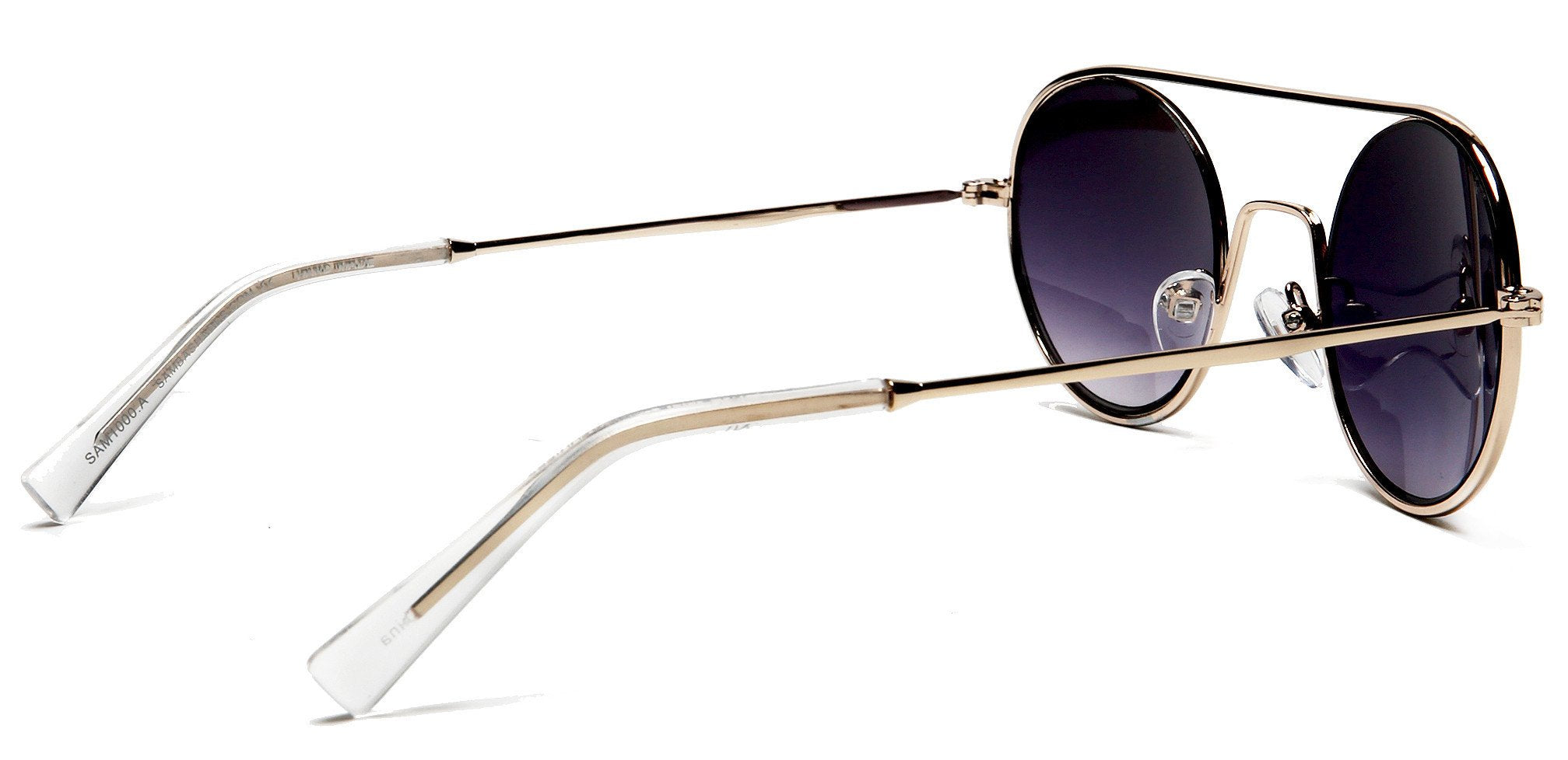 Round Janice Lennon Vintage Fashion Sunglasses Silver-Samba Shades