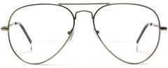 Silver Catalyst Tango Optics Bi-Focal Grey Pilot Sunglasses Readers Magnification Rx