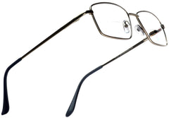 Silver Surf Samba Shades Bi-Focal Text Readers Metal Magnification Glasses Rectangle