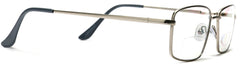 Silver Surf Tango Optics Bi-Focal Text Readers Metal Magnification Glasses Rectangle