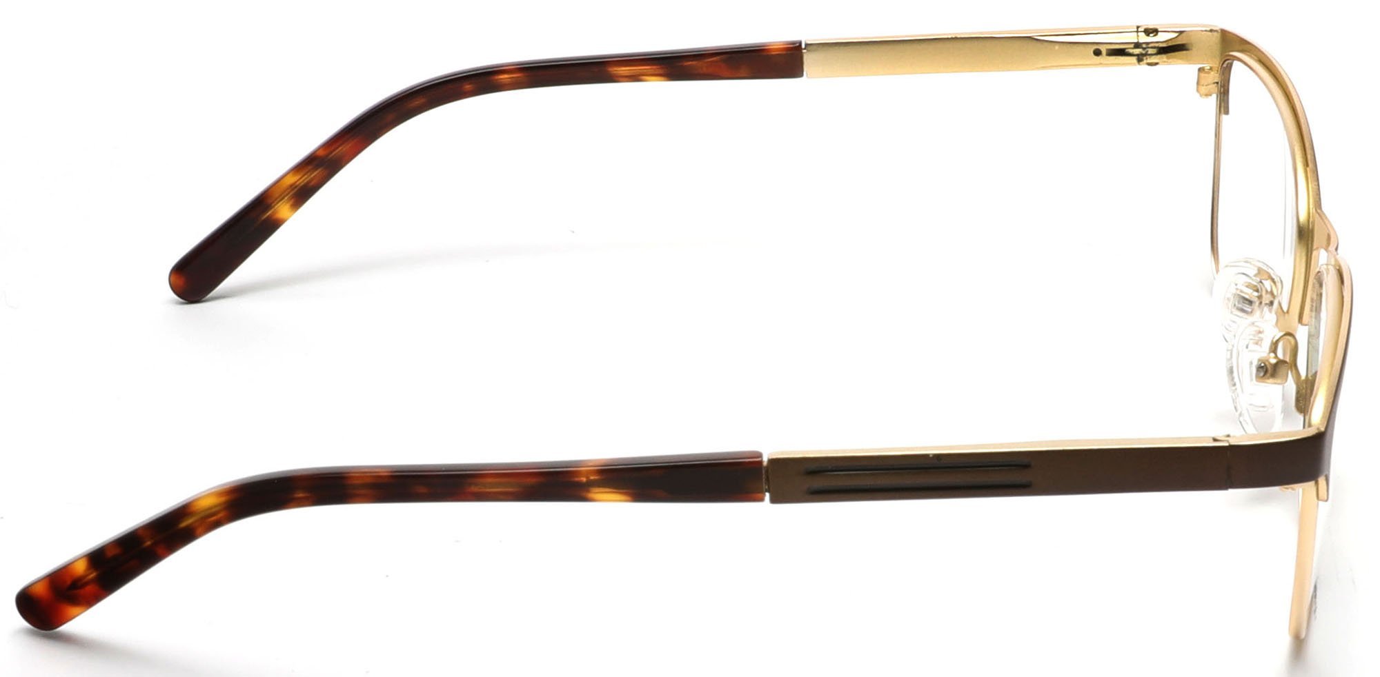 Tango Optics Cateye Metal Eyeglasses Frame Luxe RX Stainless Steel Jocelyn Burnell Brown For Prescription Lens-Samba Shades