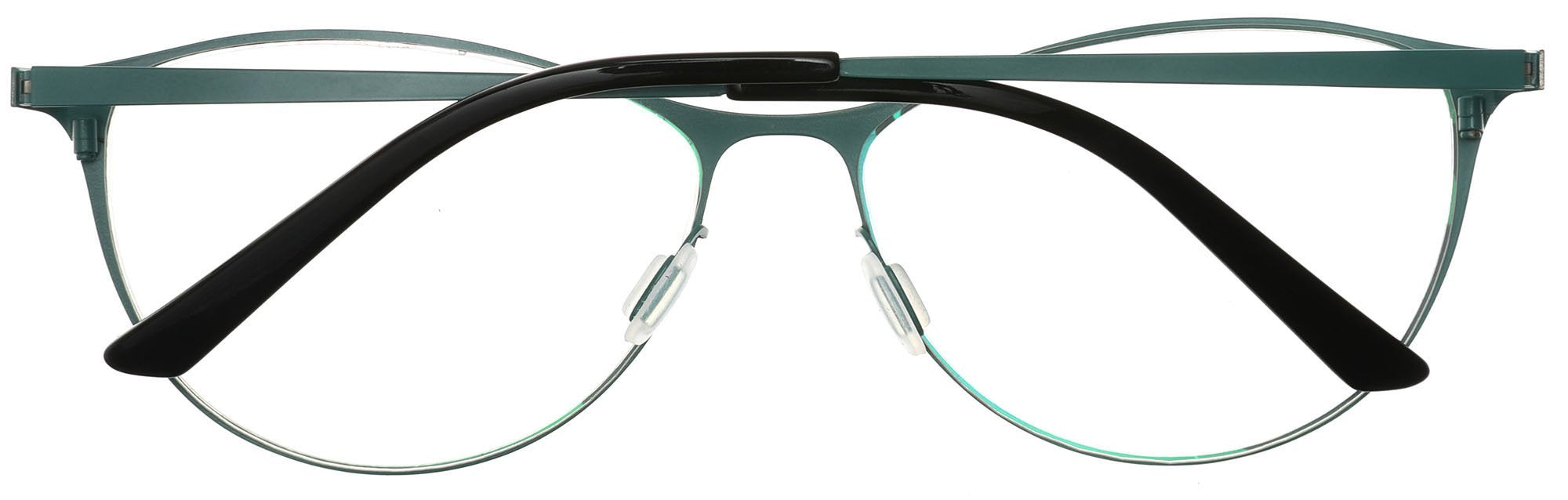 Tango Optics Metal Cateye Optical Eyeglasses Frame Flexible Stainless Steel Green For Prescription Lens-Samba Shades