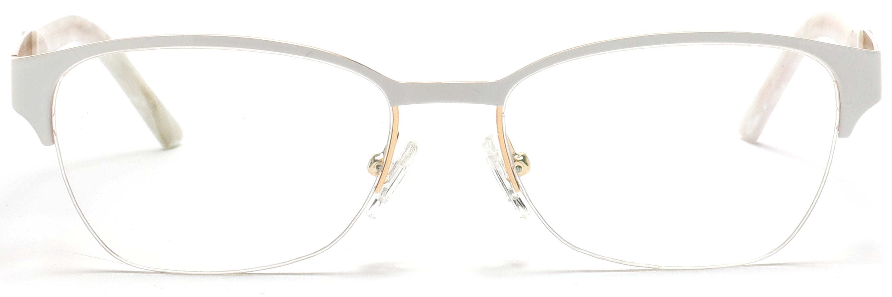 Tango Optics Metal Optical Eyeglasses Frame Luxe Stainless Steel Jackie O Black Gold For Prescription Lens-Samba Shades