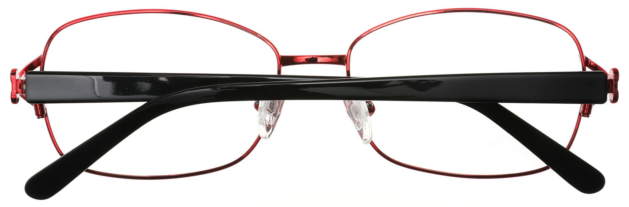 Tango Optics Metal Optical Eyeglasses Frame Luxe Stainless Steel Virginia Apgar Red Gold For Prescription Lens-Samba Shades