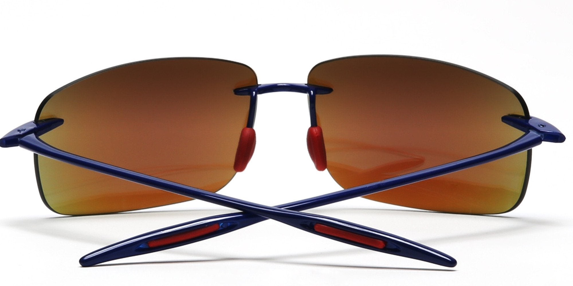Ultra-Light Flex TR90 Sport Sunglasses Blue Mirror Lens-Samba Shades