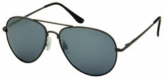 Unisex Classic Pilot Military Polarized Light Weight Metal Super Awesome Sunglasses - Silver-Samba Shades