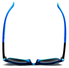 Unisex Neon Classic Horn Rimmed Sunglasses - Miranda Miguel - Blue-Samba Shades