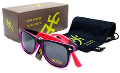 Unisex Neon Classic Horn Rimmed Sunglasses - Miranda Miguel - Pink-Samba Shades