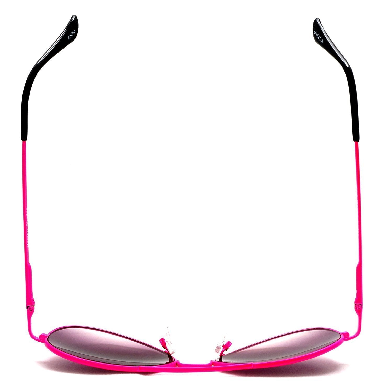 Unisex Pilot Military Neon Classic Sunglasses - Mambo Madness Neon Shades - Pink-Samba Shades