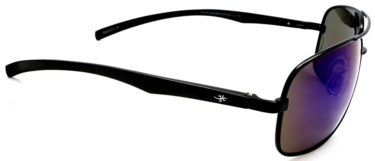 Unisex Polarized Navigator Pilot Military Sunglasses - Harrison Ford Style - Silver-Samba Shades