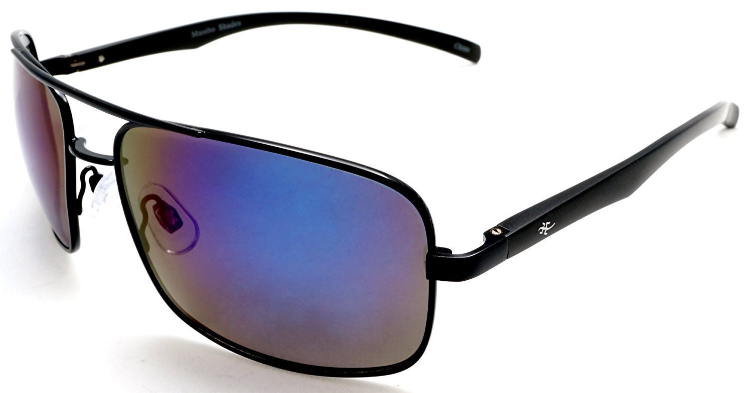 Unisex Polarized Navigator Pilot Military Sunglasses - Harrison Ford Style - Silver-Samba Shades