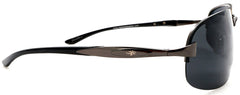 Unisex Polarized Semi-Rimless Classic Stylish Sport Sunglasses - Cool Factor - Black-Samba Shades