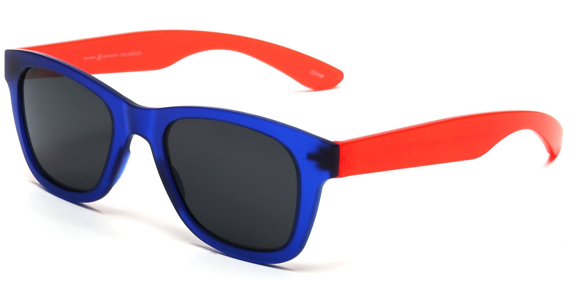 Valencia Polarized Horn Rimmed Sunglasses TR90 Unbreakable Construction Blue-Samba Shades
