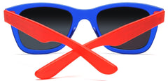 Valencia Polarized Horn Rimmed Sunglasses TR90 Unbreakable Construction Blue-Samba Shades
