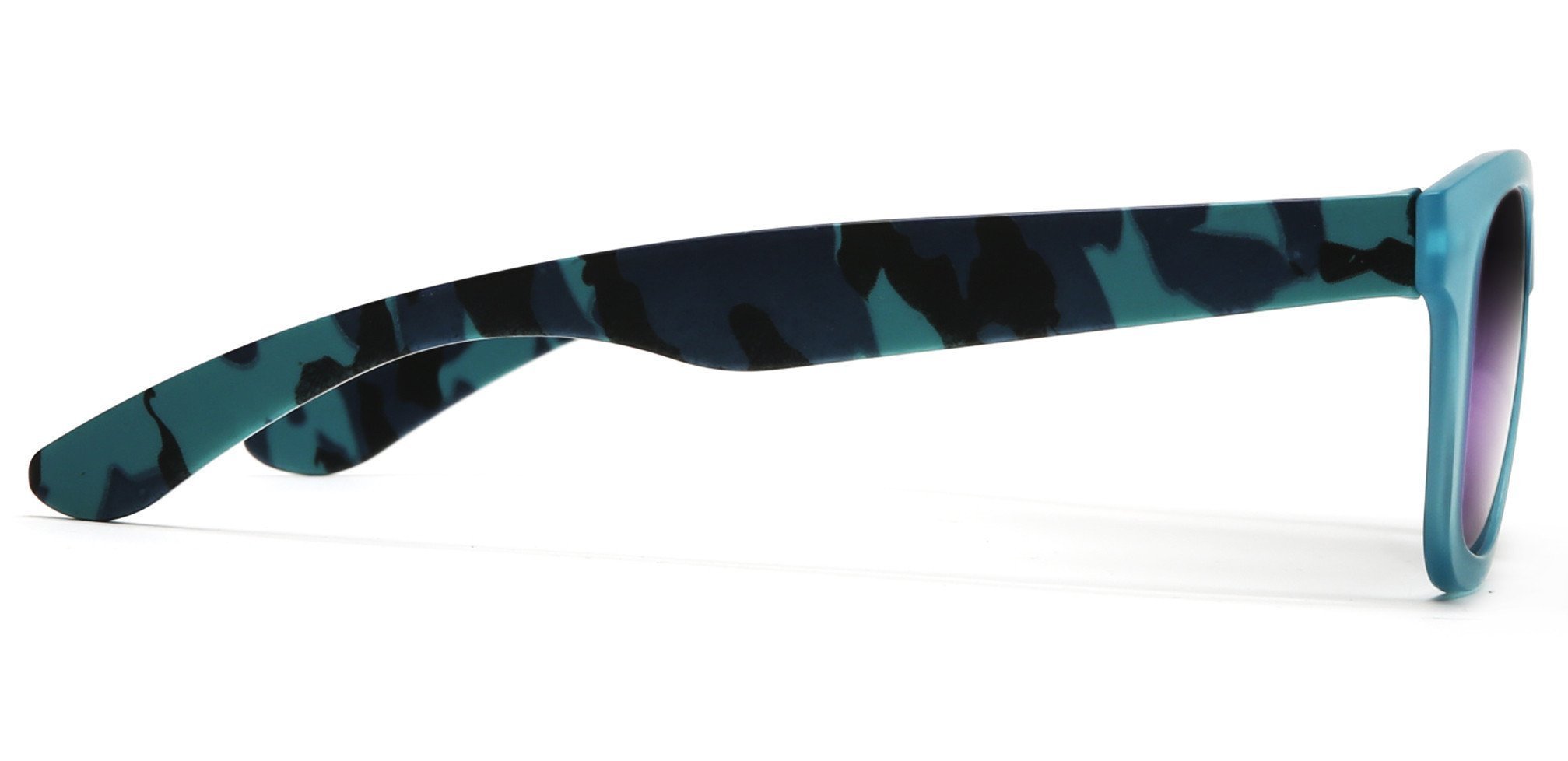 Valencia Polarized Horn Rimmed Sunglasses TR90 Unbreakable Construction Cool Blue-Samba Shades